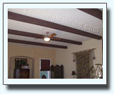 faux wood beams